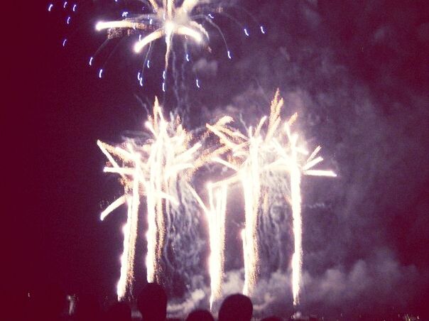 night, illuminated, firework display, celebration, glowing, long exposure, fire - natural phenomenon, arts culture and entertainment, exploding, event, motion, sparks, firework - man made object, smoke - physical structure, firework, burning, blurred motion, light - natural phenomenon, sky, entertainment