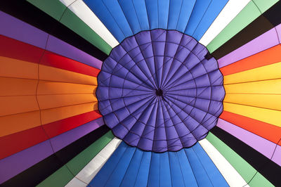 Full frame shot of colorful hot air balloon canvas