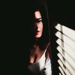 Portrait of young woman