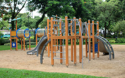 Children playground in the park