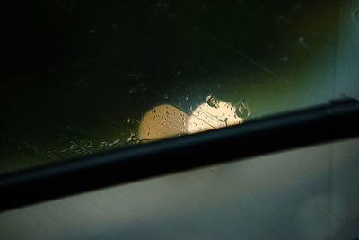 Close-up of wet window