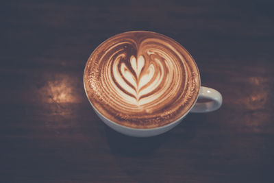 Close-up of coffee on table