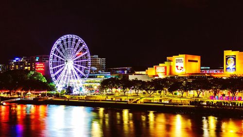 Ferris wheel at night