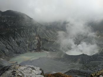 Scenic view of waterfall