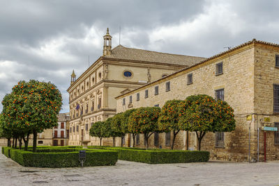 View of historical building against cloudy sky