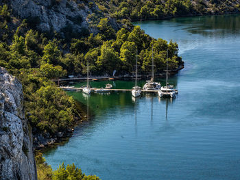Scenic view of lake