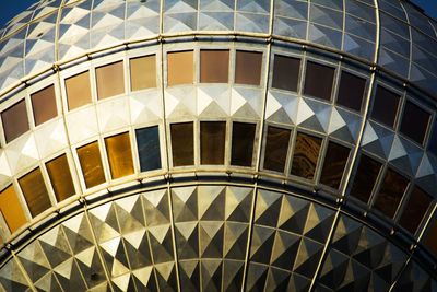 Berlin television-tower windows close-up from outside