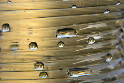 Full frame shot of bubbles in water