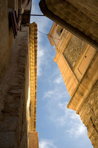 Low angle view of historical building against sky