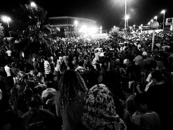 Crowd at night