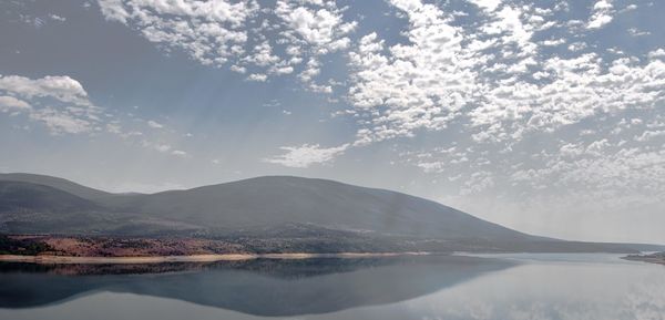 Peruca lake view in dalmatian highlands