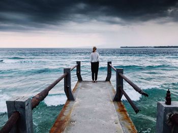 Scenic view of sea against sky