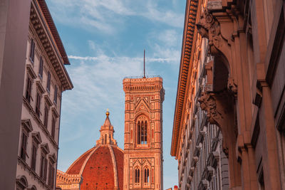 Low angle view of buildings against sky