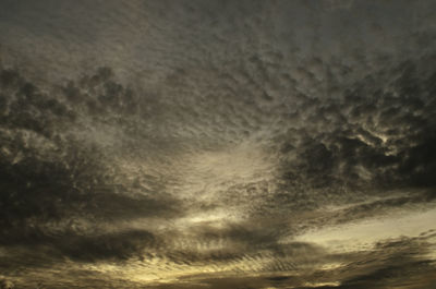 Low angle view of storm clouds in sky