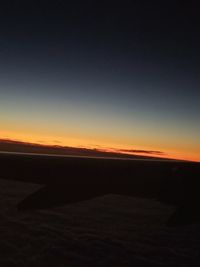 Scenic view of silhouette landscape against sky during sunset