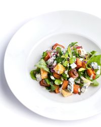 Close-up of salad served in plate