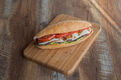 Close-up of bread on table