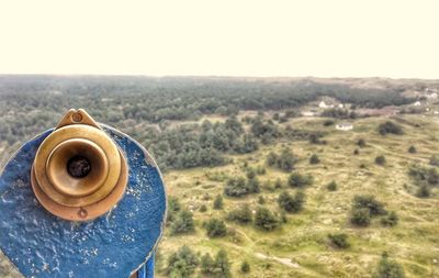 High angle view of landscape against sky