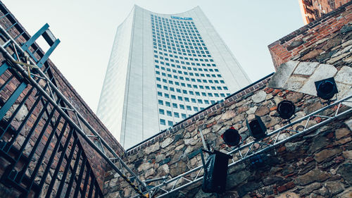 Low angle view of buildings against sky