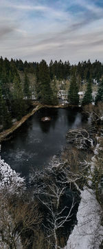 Scenic view of river against sky