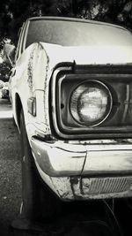 Close-up of vintage car