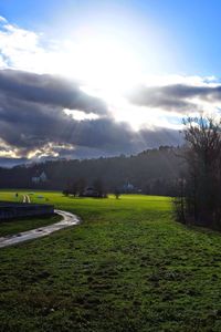 Scenic view of landscape against sky