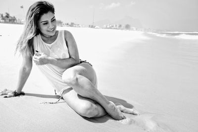 Portrait of smiling young woman