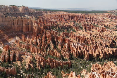 Panoramic view of rock formations