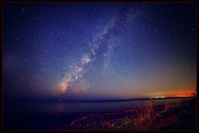 Scenic view of star field at night