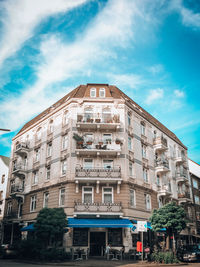 Low angle view of building against sky