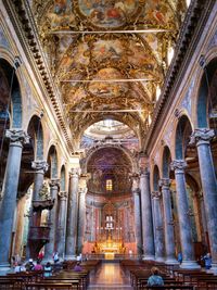 Interior of church