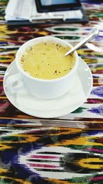Close-up of tea on table