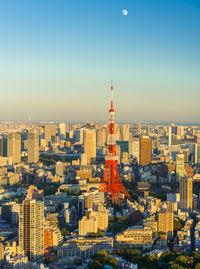 Aerial view of buildings in city