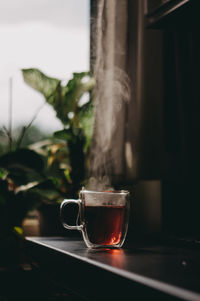 Close-up of tea on table