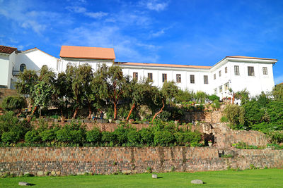 Convent of santo domingo built over former temple of the sun of incas or coricancha in cusco, peru