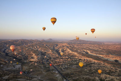 Balloons over the valley of cappadocia