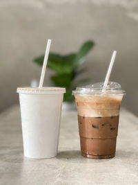 Close-up of drink on table