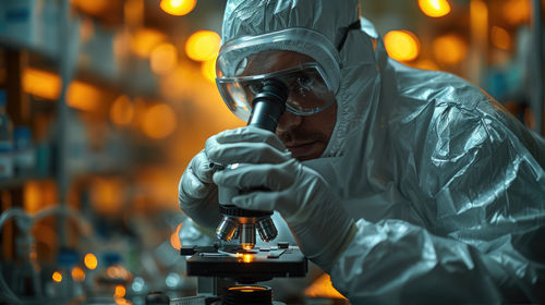 Man working at factory