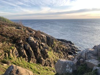 Scenic view of sea against sky