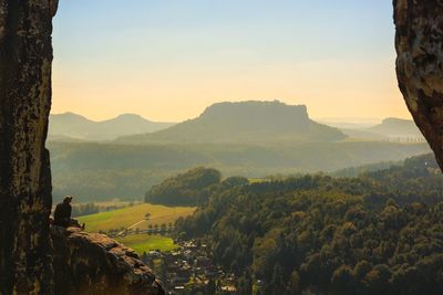 Scenic view of mountains