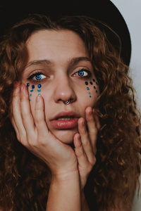 Portrait of beautiful young woman