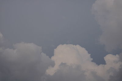 Low angle view of clouds in sky