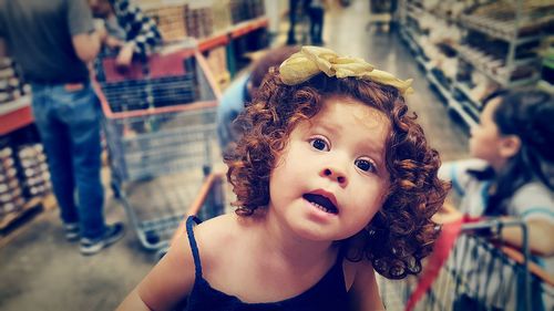 Close-up portrait of girl