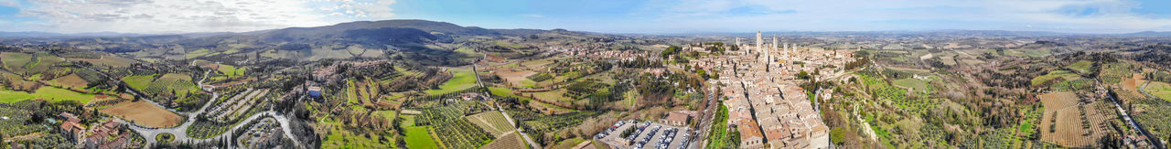 Panoramic view of landscape against sky