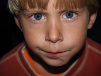 Close-up portrait of boy