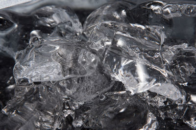 Close-up of ice crystals