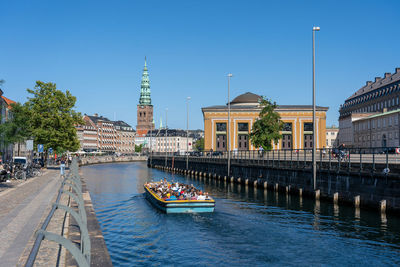 Boats in river