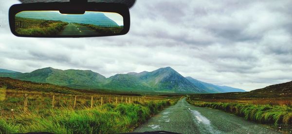 West coast ireland ricky road drive on the bog