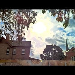 Low angle view of building against sky