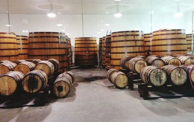 Stack of wine in glass